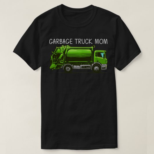 母最高の母廃棄物管理用生ごみトラック Tシャツ (デザイン正面)