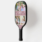 母最高の母母の日のイニシャルMauve ピックルボールラケット (左)
