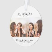 母最高の母MOM Ever写真クリスマス オーナメント (正面)