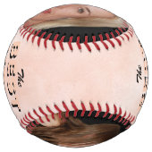 母最高の水彩母の日2写真コラージュ ソフトボール (裏面)