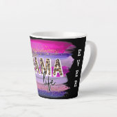 母最高の生きカスタマイズま カフェラテマグ (右アングル)