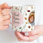 母最高の生花の写真母の日のマグカップ コーヒーマグカップ<br><div class="desc">お母さんにかわいいすごい贈り物を探してユニークいるのか？このマ最高のマーをチェックモダンして写真ママの日のマグカップ。自分の文字や写真をプレゼントに簡単に追加でパーソナライズされたきる！</div>