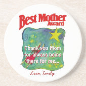 母最高の賞コースター コースター (正面)