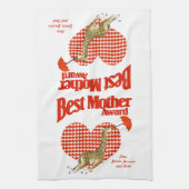 母最高の賞記念 キッチンタオル (縦)