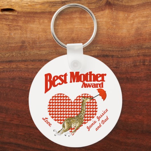 母最高の賞記念 キーホルダー (正面)