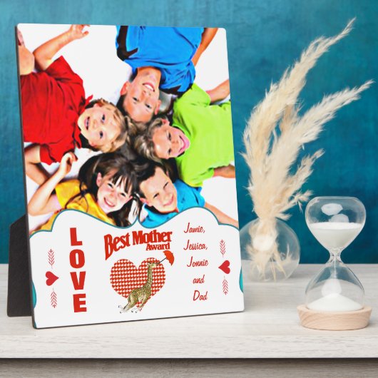 母最高の賞記念 フォトプラーク (側面)