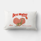 母最高の賞記念 ランバークッション (正面)