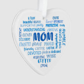 母最高の質と母の特徴インビ オーナメント (正面)