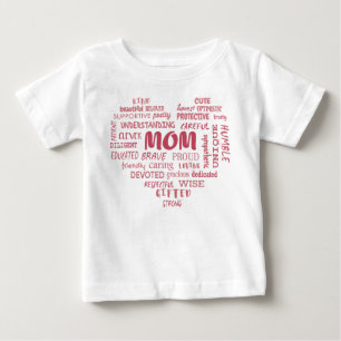 母最高の質と母の特徴インビ ベビーTシャツ