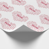 母最高の質と母の特徴インビ ラッピングペーパー (角)