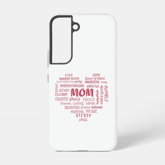 母最高の質と母の特徴インビ SAMSUNG GALAXYケース (裏面)