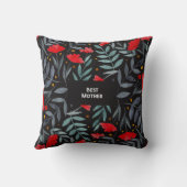 母最高の赤い花の魔法の庭の母の日 クッション (裏面)