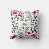 母最高の魔法の水の色ガーデン母の日 クッション