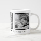 母最高の黒白3枚 ジャンボコーヒーマグカップ (右)