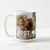 母最高の3回写真コラージュ母の日 コーヒーマグカップ (左)