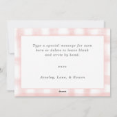 母最高の3枚の写真マザーズ・デイ・ギンガムハート シーズンカード (裏面)