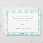 母最高の3枚の写真マザーズ・デイ・ギンガムハート シーズンカード (裏面)