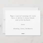 母最高の3枚の写真マザーズ・デイ・ギンガムハート シーズンカード (裏面)