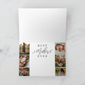 母最高の・エバー | 母の日6写真コラージュ カード (内部)