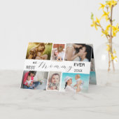 母最高の・エバー | 母の日6写真コラージュ カード (黄色い花)