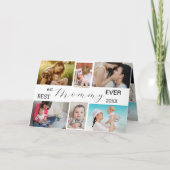 母最高の・エバー | 母の日6写真コラージュ カード (正面)