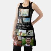 母最高のEver 8 Photo Collage白いスクリプト エプロン (インサイチュ)