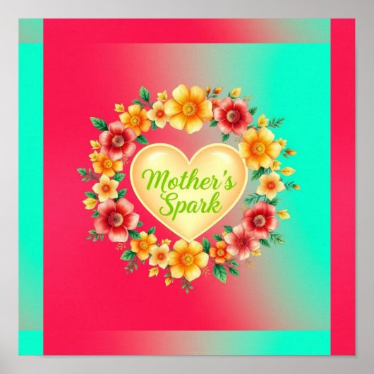 母炎ハート火花 ポスター (正面)