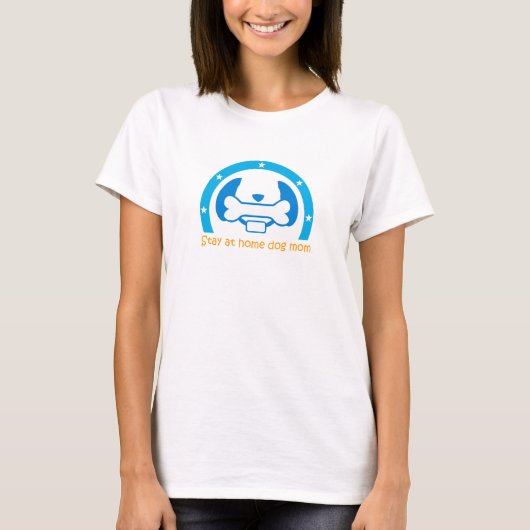 母犬のお母さんのところに泊まる Tシャツ (正面)
