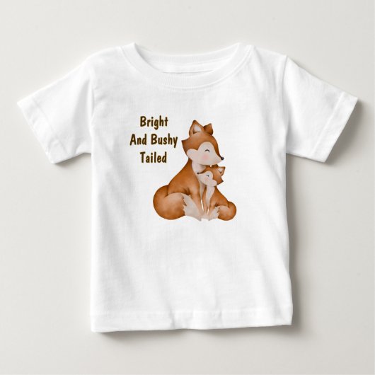 母狐とキツネ ベビーTシャツ (正面)