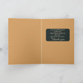 母独身の感謝の父の日 カード (内部)