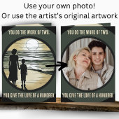 母独身の感謝の父の日 カード