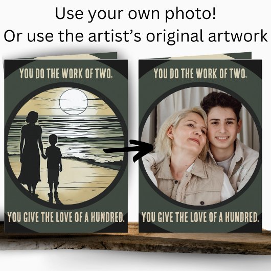 母独身の感謝の父の日 カード