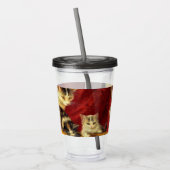 母猫と子猫遊のギター アクリルタンブラー (左)