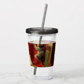 母猫と子猫遊のギター アクリルタンブラー (裏面)