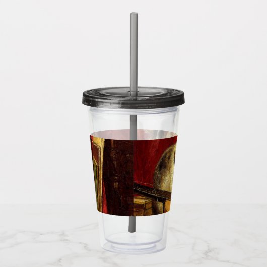 母猫と子猫遊のギター アクリルタンブラー (右)