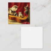 母猫と子猫遊のギター エンクロージャーカード (正面/裏面)