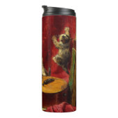 母猫と子猫遊のギター タンブラー (回転右)