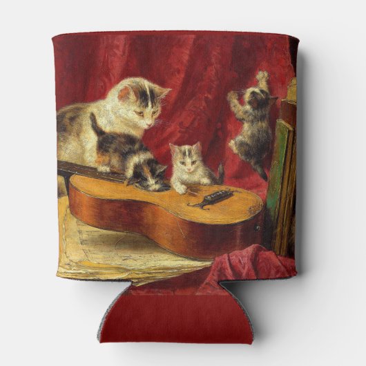 母猫と子猫遊のギター 缶クーラー (裏面)