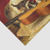 母猫と子猫遊のギター 薄葉紙 (詳細)