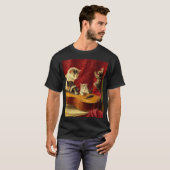 母猫と子猫遊のギター Tシャツ (正面フル)