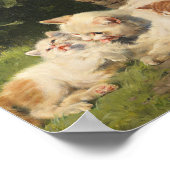 母猫と子猫 | ジュリアス・アダム ポスター (角)