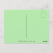 母猫と子猫、鉢植え花、弓&レース ポストカード (裏面)