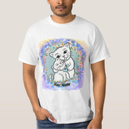 母猫と子猫 Tシャツ
