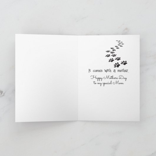 母猫と猫の出会い カード (内部)