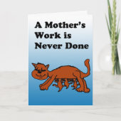 母猫の母の日カード カード (正面)