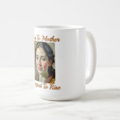 母生まれ引用文マグ コーヒーマグカップ (正面右)