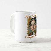 母生まれ引用文マグ コーヒーマグカップ (正面左)