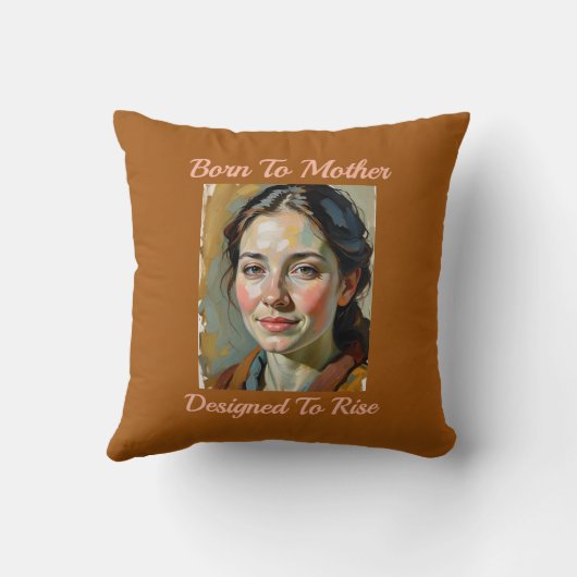 母生まれ引用文装飾用クッション クッション (裏面)