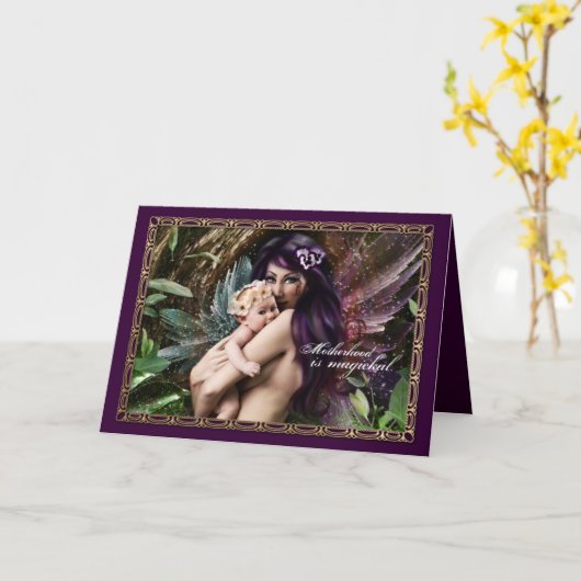 母異教の母 カード (黄色い花)