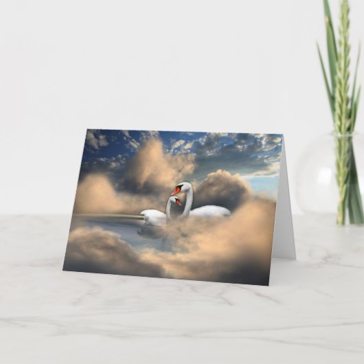 母白鳥 カード (正面)